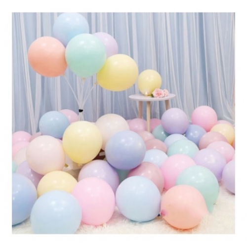 Balony pastelowe kolorowe mix na urodziny 50 szt